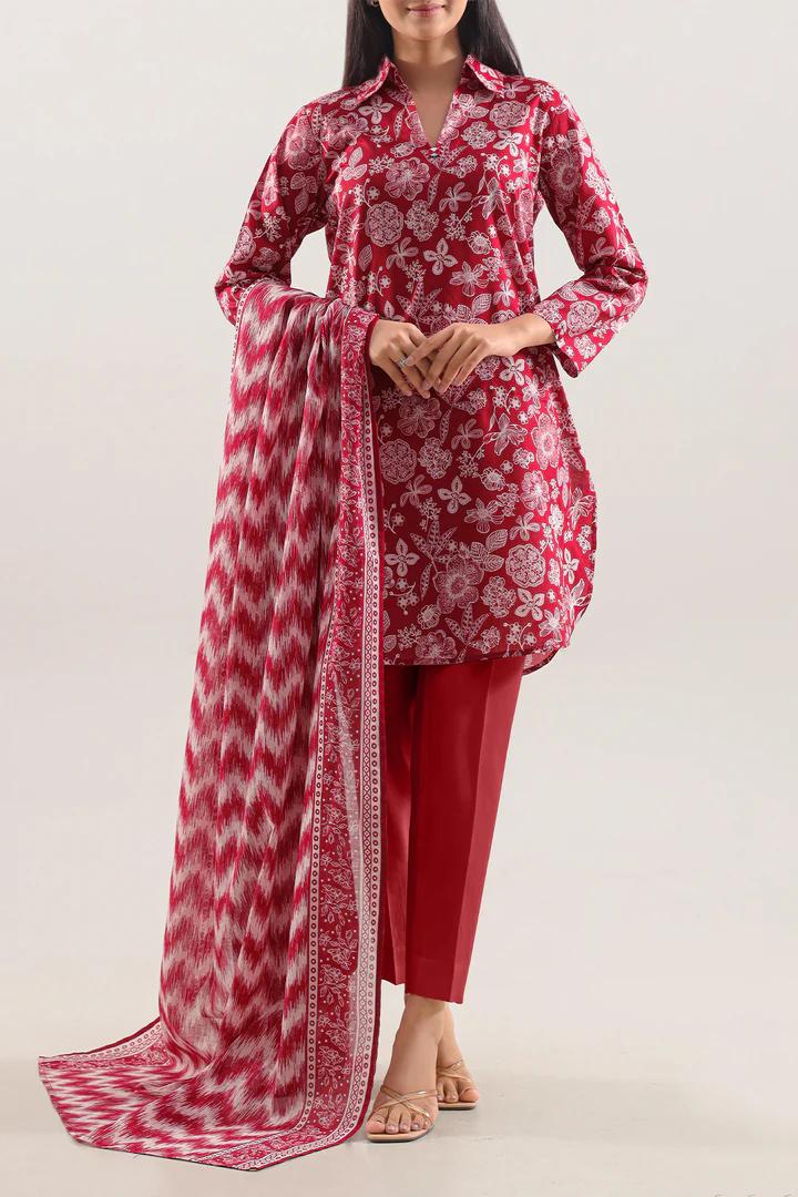 SAYA – 3-Piece Unstitched Printed Lawn Suit