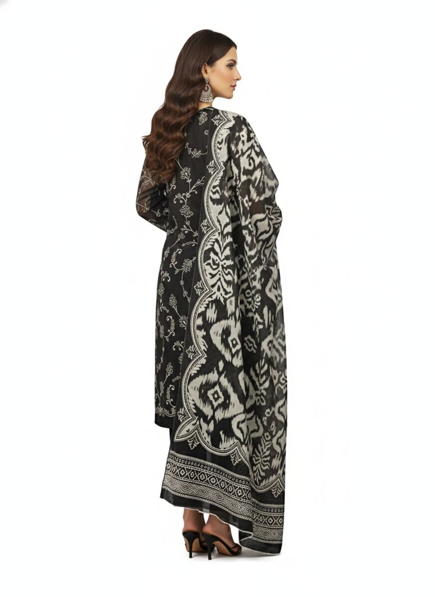 3-Piece Cotton Khaddar Suit